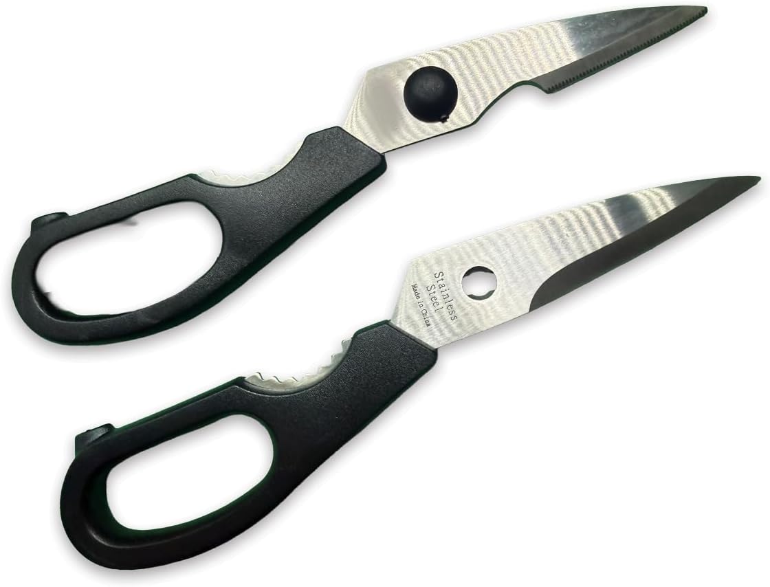 All-Purpose Kitchen Shears, Heavy-Duty Stainless Steel, Detachable Scissors with Comfortable Grip, Dishwasher Safe, 8-Inch