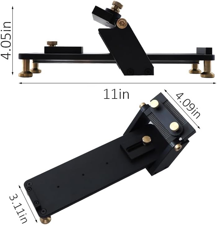 Chisel Sharpening Jig with Fixed Angle Sharpening System,Anodized Aluminum Honing Guide & Dual-Sided Whetstones (1000/6000 Grit) for Woodworking Tools, Planer Blades and Carving Knives