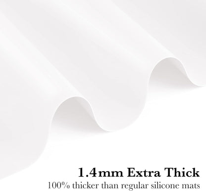 Gartful Extra Large Transparent Silicone Mat, Countertop Protector, 25.2 x 17.7 inches Silicone Sheet for Crafts Resin Jewelry Casting Mat Pad Nonstick Table Placemat