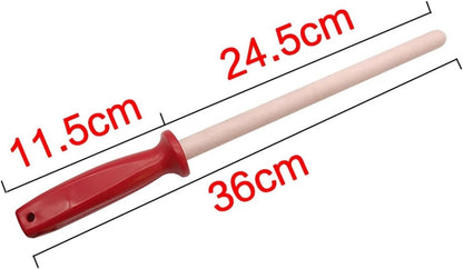 10'' Inch Chef Honing Steel ，Compatibility For Kitchen Knife Ceramic Material Sharpener Rod Sharpening