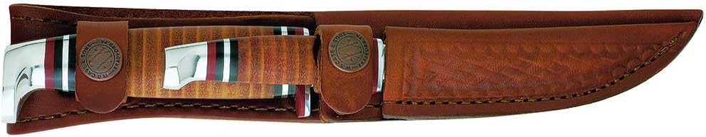 Case WR XX Pocket Knife Fixed Blade Polished Leather Item #379 - (M 3 Finn SS) - Length Closed: 6 1/2 Overall Inches