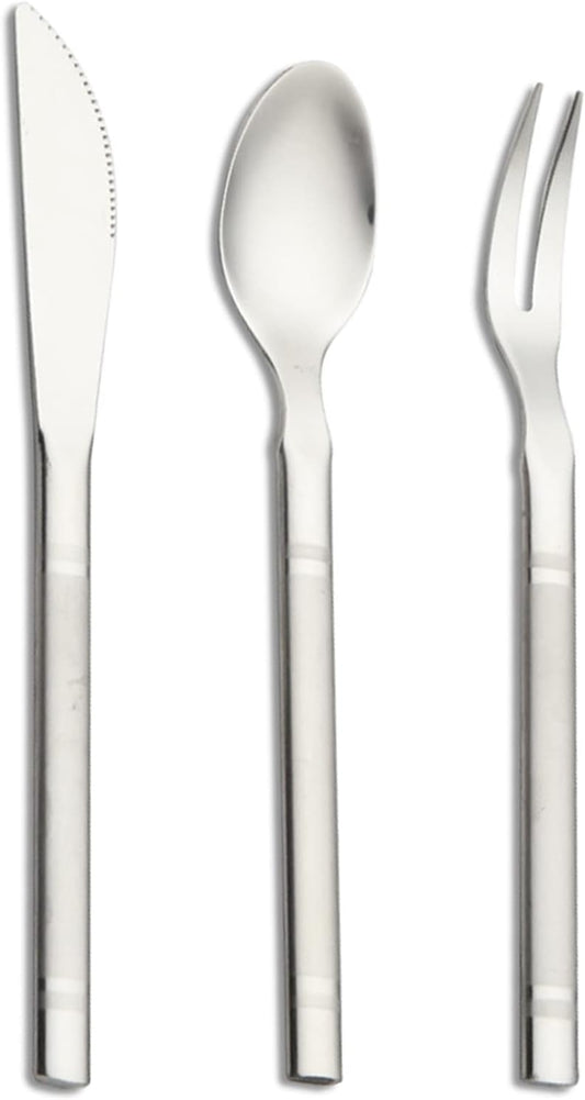 VANRA 5.8in 4-Piece Dessert Knives Set Stainless Steel Kids Dinner Knife Appetizer Fruit Snack Serving Knives Small Flatware Set