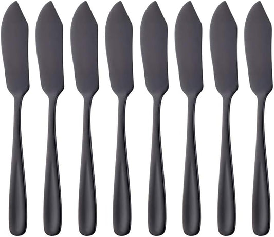 Buyer Star Cheese Butter Knife, Stainless Steel 18/10 6" Mini Desert Knives, Breakfast Slicer Sandwich Spreader,Set of 8