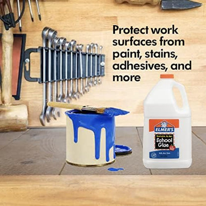 RESILIA Work Bench Mat - 15” X 36” X 0.06" Scratch-Resistant PVC Mats - Protect Your Workbench, Table, or Tool Station from Painting, Woodworking, Crafting, Building, & More, Black, Made in USA