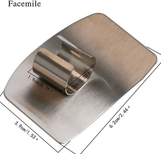 304Stainless Steel Finger Guards, New Finger Hand Protector for Cutting Food, 4 Packs of Finger Protectors when Cutting, Slicing, Dicing, Kitchen Tool Knife Shields Guards Avoid Hurting