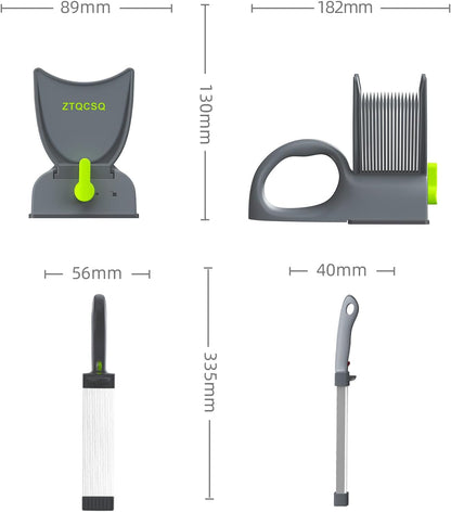 Fresh Meat Slicer Cleaver, Thickness Adjustable 2 or 4 mm, Manual Fresh Meat Cutter, Fresh Meat Slicing Shredding, Fresh Beef Pork Mutton for Home Cooking BBQ Hot Pot Meat Slicer, Meat Cleavers