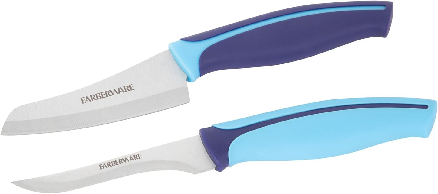 Farberware Precise Slice Utility Knife Set, 3 Piece, Multicolor