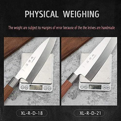 Japanese Deba Knife Fish Head Knife Salmon Knife Sashimi Sushi Cooking Knife (Blade Length 21cm)