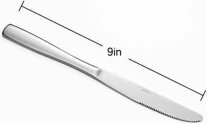 Eslite Stainless Steel Dinner Knives Set,12-Piece