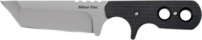COLD STEEL Mini Tac Tanto 3.75" AUS8A Razor-Sharp Blade 3" Griv-Ex Handle Tactical Fixed Blade Neck Knife w/Secure-Ex Sheath