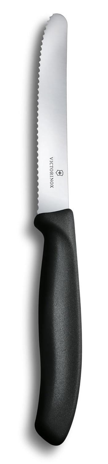 Victorinox Swiss Army 6.7833 Swiss Classic Round Tip Utility Knife Black 4.5 in