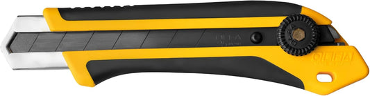 OLFA 25mm Extra Heavy-Duty Utility Knife (XH-1) - Multi-Purpose Custom Cutting Depth Utility Knife w/Reinforced Fiberglass Handle & Snap-Off Blade, Replacement Blades: Any OLFA 25mm Blade
