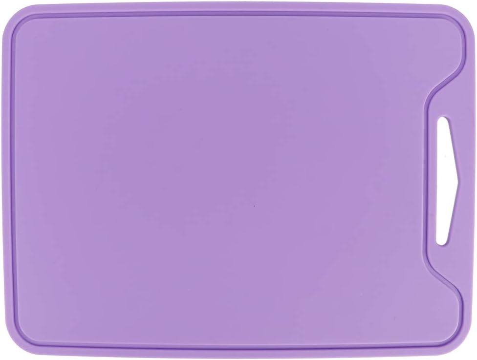 Silicone Cutting Board Set of 3 Flexible Chopping Mats with Juice Groove Non Slip Handle BPA Free Dishwasher Safe Food Grade Heat Resistant Kitchen Mat