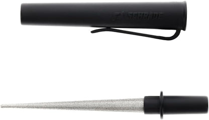 Delta Class Hone Cone with Diamond Dust Tapered Sharpening Rod , 4.6" for Knife Sharpening and EDC