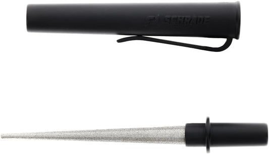Delta Class Hone Cone with Diamond Dust Tapered Sharpening Rod , 4.6" for Knife Sharpening and EDC