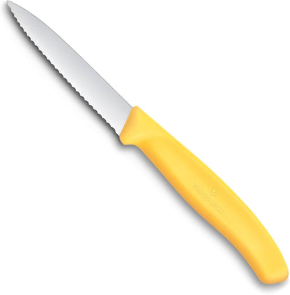 Victorinox Swiss Classic 3 inch Serrated Edge Pointed Tip Paring Knife, Purple