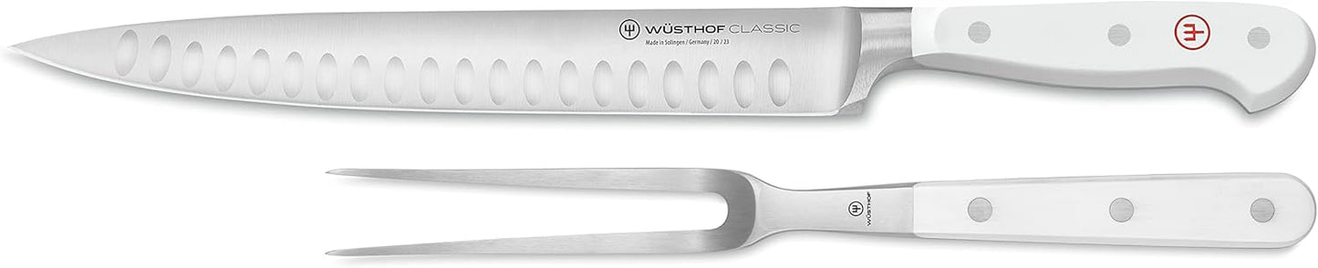 WÜSTHOF Classic White 2-Piece Carving Set