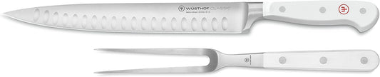 WÜSTHOF Classic White 2-Piece Carving Set