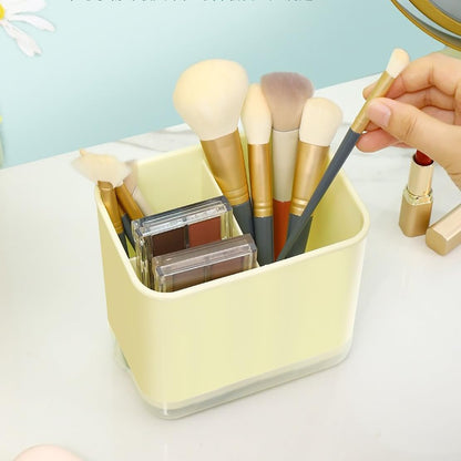Cutlery Drainer, Utensil Holder Sink Caddy Dish Drying Rack, Kitchen Organizer Accessories for Flatware Silverware Chopsticks Knives Forks Spoons Spatula(Light Green)