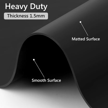Gartful Silicone Craft Sheet Dark Gray 27.6" x 19.7" - Large Nonstick Nonskid Desk Work Mat & Countertop Protector