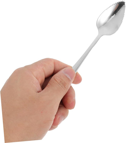 Stainless Steel Fruit Cutting Tools Serrated Edge Spoons Knife for Grapefruit Lemon Salads Pitaya Kitchen Utensils
