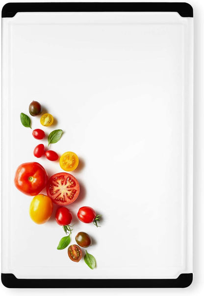 Extra Large Plastic Cutting Board for Kitchen - 18 Inch Dishwasher Safe Cutting Board, Reversible Chopping Board with Juice Groove + Non Slip Feet for Meat, Fruit, Vegetables, Meal Prep by Belwares
