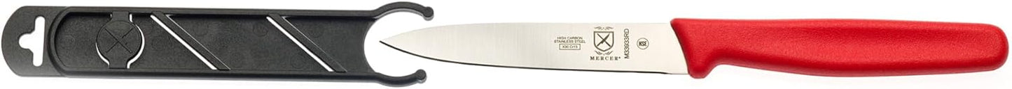 Mercer Culinary Bar Knife,Black, 4” Plain Edge, Pointed Tip