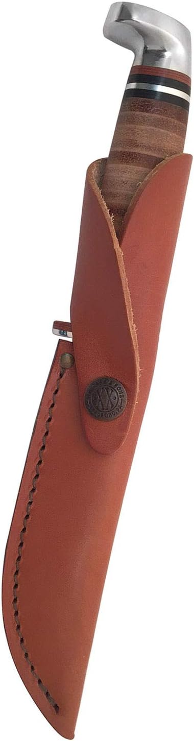 Case WR XX Pocket Knife Fixed Blade Polished Leather Item #379 - (M 3 Finn SS) - Length Closed: 6 1/2 Overall Inches