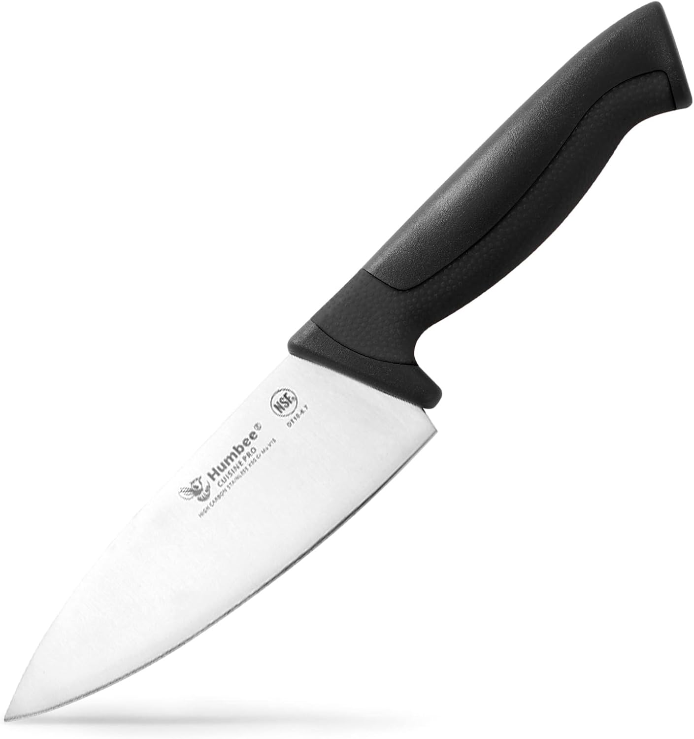 7.5-Inch Nakiri Knife, High Carbon Stainless Steel Hollow Grind Blade, Razor Sharp Edge, Ergonomic Non-Slip Handle, Cleaver Style, DT-50 Series, Orange