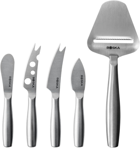 Boska Cheese Slicer & Knives - Lovers Set Copenhagen - Multi-Functional for Cheeses, Citrus & Hard Vegetables - Dishwasher Safe