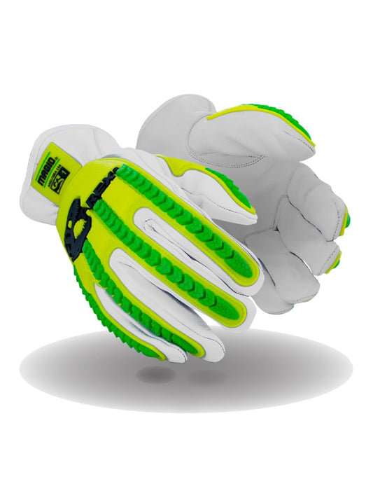 MAGID Rebel Series | Cut Level A5 Slip-on Leather Impact Driver Gloves, 10/XL