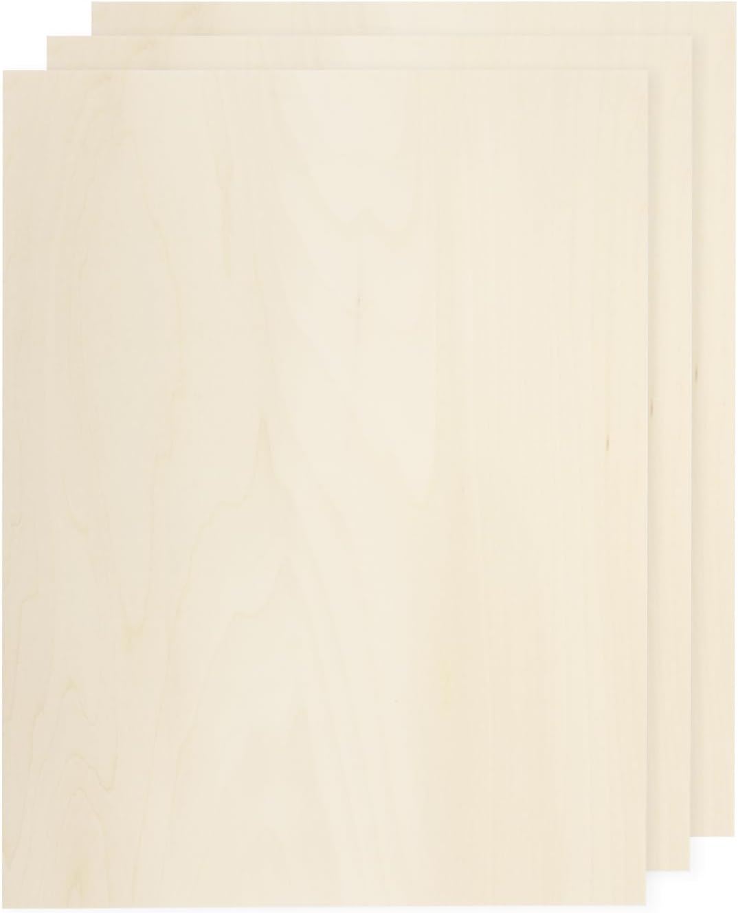 MECCANIXITY 3pcs Basswood Sheets 12 x 8 x 3/8 Inch Unfinished Wood Boards Plywood for DIY Crafts Laser Cutting with Smooth Surfaces