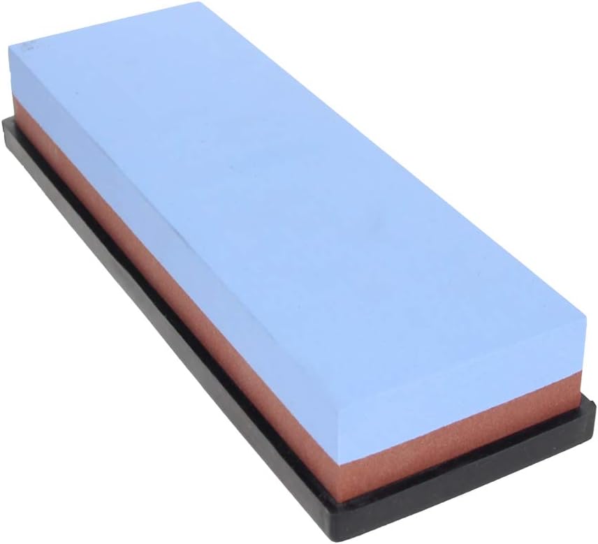 Utoolmart Double-Sided Whetstone Knives Sharpener Sharpening Stone 600/1500 Grit Water Stone for Scissors Razors Carving Tool 1Pcs