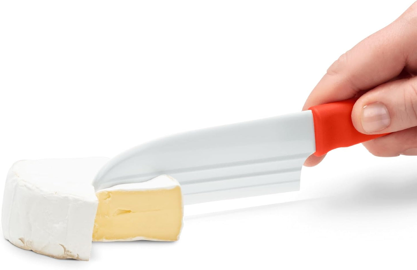 Dreamfarm Knibble Lite 3-In-1 Non-Stick Cheese Knife for Charcuterie, Slicing, Spreading, with Built-In Fork to Serve & Share Foods - 9" Black