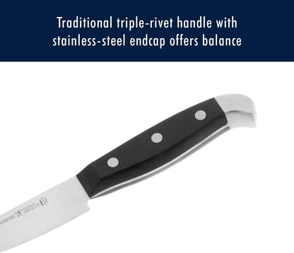 HENCKELS Statement Razor-Sharp 15-Piece White Handle Knife Set with Block, German Engineered Knife Informed by over 100 Years of Mastery