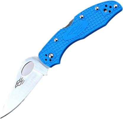 Firebird GANZO F759MS-BL Folding Pocket Knife 440C Stainless Steel Serrated Blade Anti-Slip Handle with Clip Fishing Camping EDC Utility Pocket Knife (Blue)
