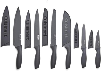 Cuisinart C55-12PCKSAM 12-Piece Ceramic Coated Stainless Steel Knives, Comes with 6-Blades and 6-Blade Guards, Color Coded to Reduce Risk of Cross Contamination, Jewel