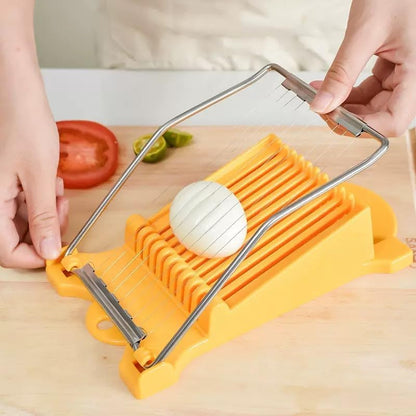 Luncheon Meat Slicer,Egg Cutter,Multi-Purpose Kitchen Tool for Bananas, Avocados, Soft Fruits,Vegetables Dishwasher Safe, Rust-Resistant Food Prep Accessories (Only Suits Soft Cheese,No Bony Foods)