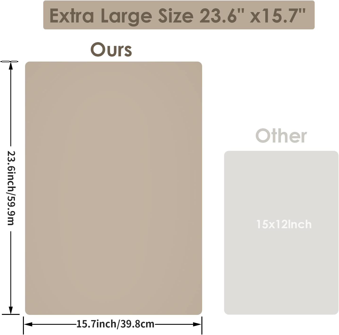 Extra Large Dark Green Countertop Mat - Silicone Table Kitchen Desk Mat - Non-Slip & Heat Resistant - Dinner Placemat Pastry Dough Rolling Mat - Colors A