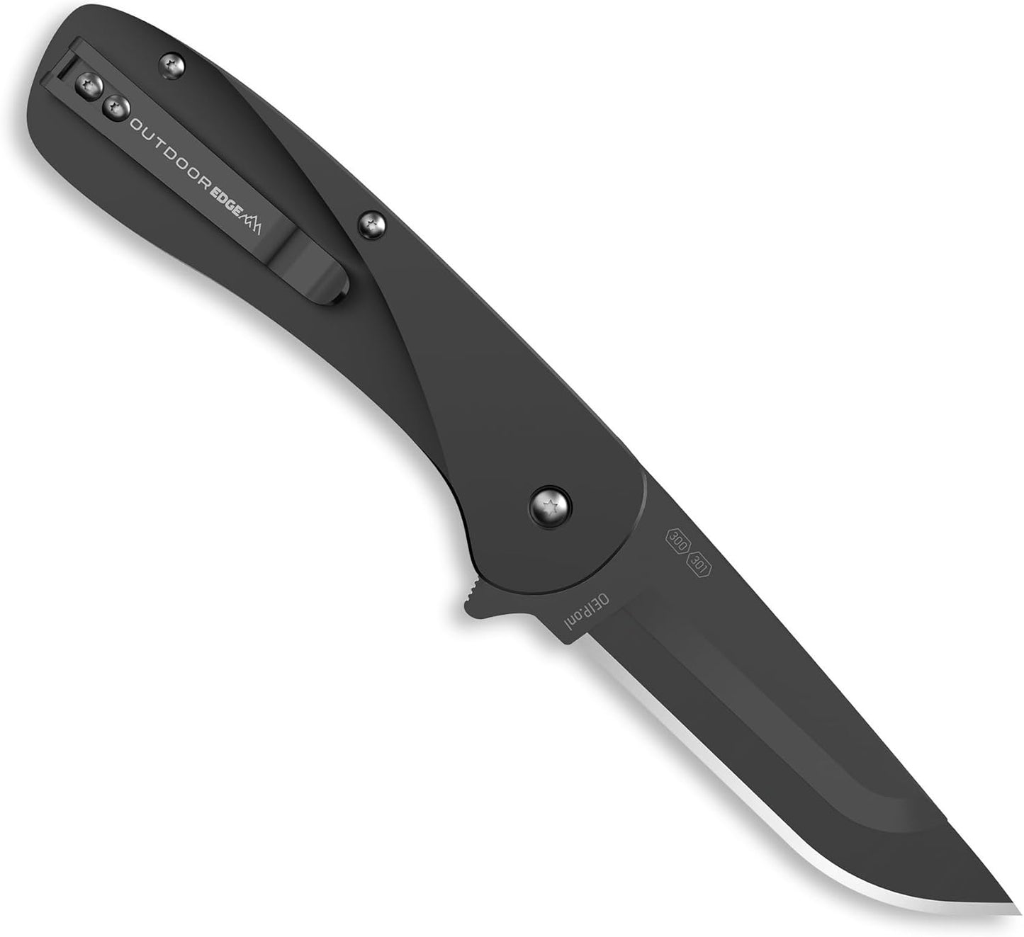 OUTDOOR EDGE RAZOR VX1 | Replaceable Blade EDC Folding Pocket Knife | 3" Stainless Blade, Gray Anodized Aluminum Handle, Reversible Pocket Clip | Outdoor, Camping, Survival, Utility