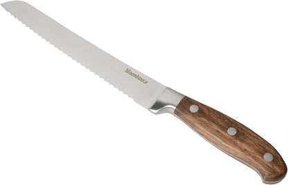 Bloomhouse - Two Time Oprah's Favorite Things Winner - 5" Utility Boning Kitchen Knife German Stainless Steel Blade w/Forged Italian Olive Wood Handle Full Tang for Meat Poultry & Precision Cutting