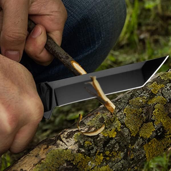 AUBEY Damascus Pocket Knife with Clip, Sharp Tanto Blade with VG10 Core Folding Knife with Abalone Shell Handle and Glass Breaker, EDC Camping Knife for Gift Survival Collection