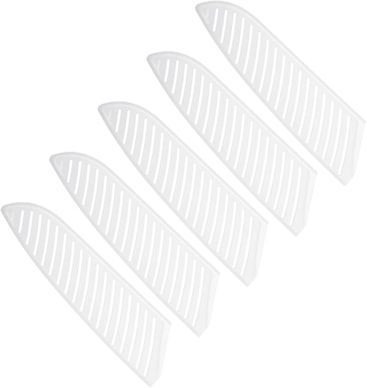PATIKIL PP Safety Knife Sheath for 8 x 1.1 Inch (LxW) Bread Knife, 2 Pack Blade Protector Blade Protector Universal Knife Sheath for Kitchen, White