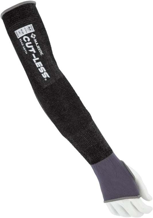 Majestic Glove Cut-Less Korplex Cut Resistant Sleeves w/Thumb Hole, Provide Arm and Wrist Protection