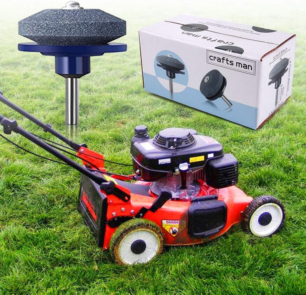 Crafts Man Lawn Mower Blade Sharpener for Any Power Hand Drill by (5 Packs Blue)