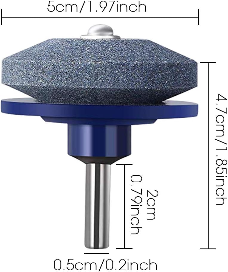 Crafts Man Lawn Mower Blade Sharpener for Any Power Hand Drill by (5 Packs Blue)