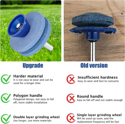 Crafts Man Lawn Mower Blade Sharpener for Any Power Hand Drill by (5 Packs Blue)