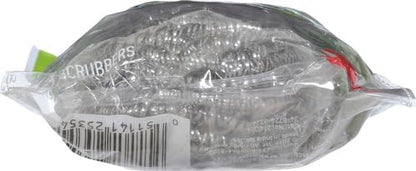 Stainless Steel Scrubbers, Scouring Pads for Cleaning Tough Baked-On Messes, Metal Scrubbers for Cleaning Dishes, 3 Scrub Pads