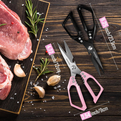 2PC 5-in-1 Kitchen Scissors Set, Multifunctional Shears