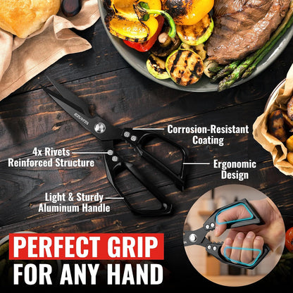 2PC 5-in-1 Kitchen Scissors Set, Multifunctional Shears
